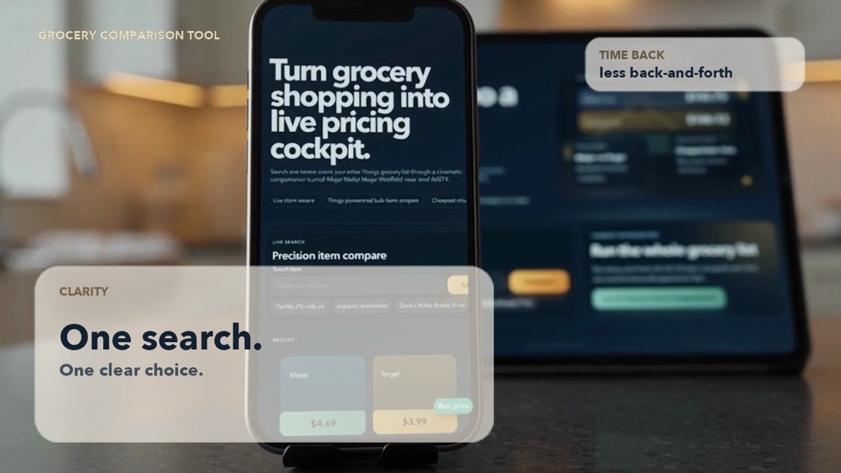 Grocery comparison tool promo